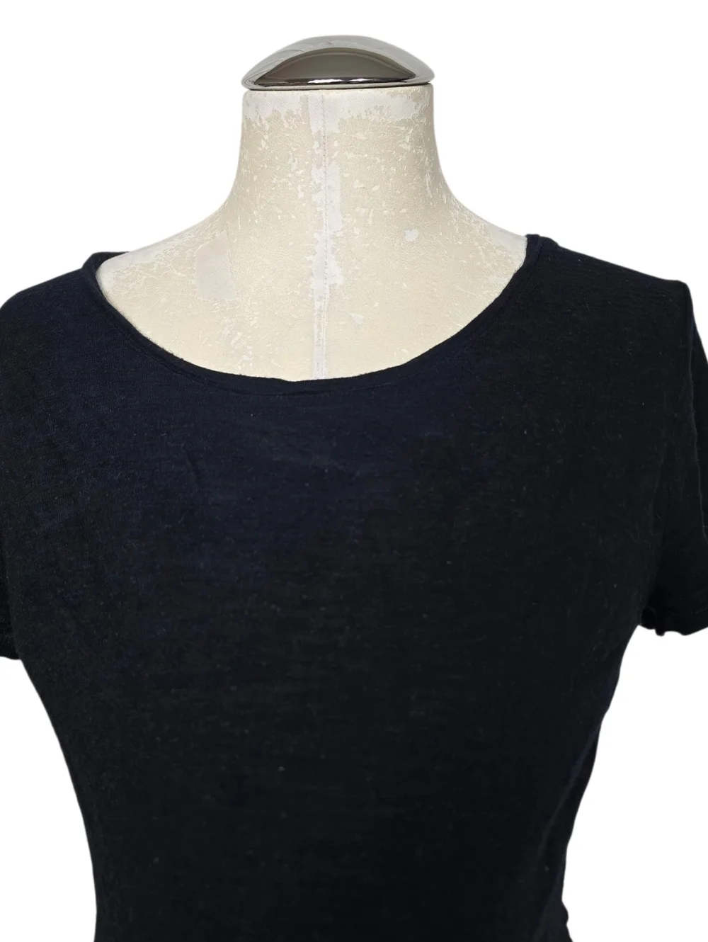 Madewell Black T Shirt Short Sleeves Viscose Lightweight M - Picture 2 of 9